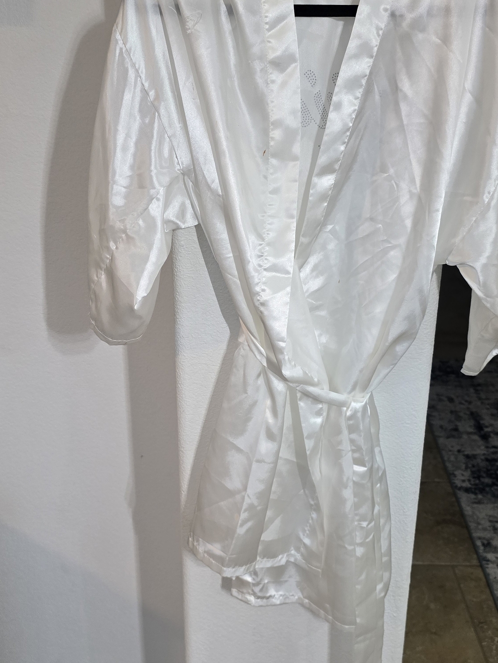 BRIDE White Satin Robe - Women's Intimates & Sleepwear